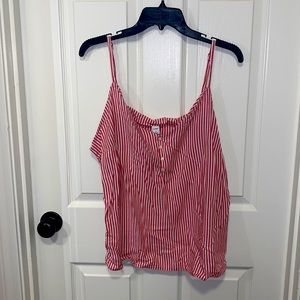 Red and White Striped Old Navy Tank Top